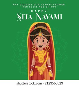 Shubh Sita navami banner design template.