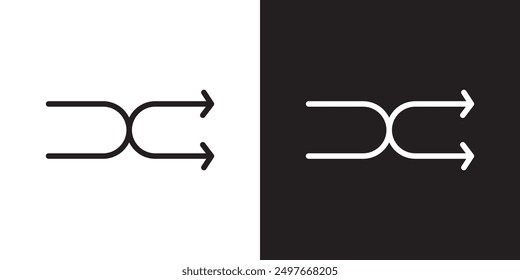 Conjunto de logotipo de Vector de arte de línea negra