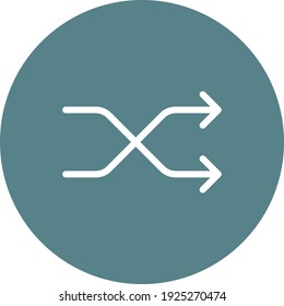 Shuffle, arrow icon vector image. Can also be used for arrows and signs. Suitable for use on web apps, mobile apps and print media.