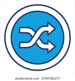 Blau mischen Symbol Vektorgrafik