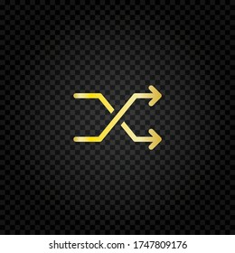 Shuffle icon. Shuffle arrow vector isolated.Randomize symbol