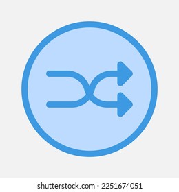 Icono de barrido en azul sobre elementos esenciales, uso para presentación de aplicaciones móviles del sitio web