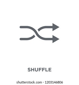 Shuffle icon. Shuffle design concept from  collection. Simple element vector illustration on white background.