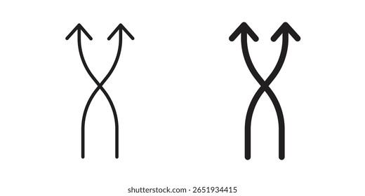 Symbol mischen. Flach- und Strichausführung. Grafikelemente.