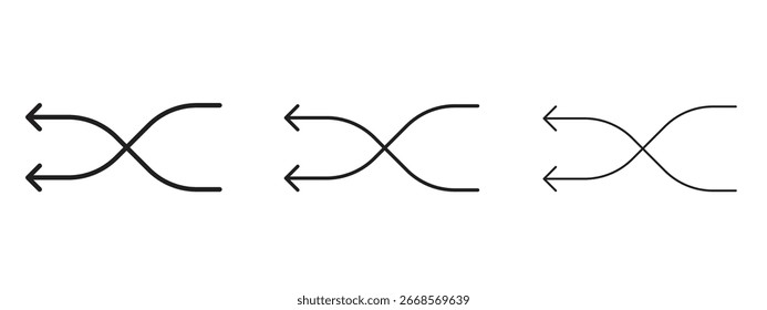 Icono de aleatorio para proyectos de Diseño gráfico