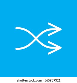 shuffle icon illustration isolated vector sign symbol