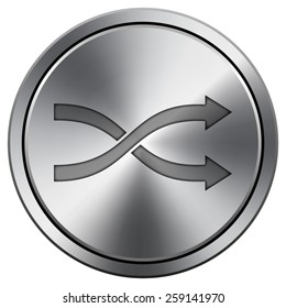 Shuffle icon. Internet button on white background. EPS10 Vector. 