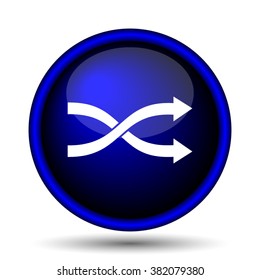Shuffle icon. Internet button on white background. EPS10 vector