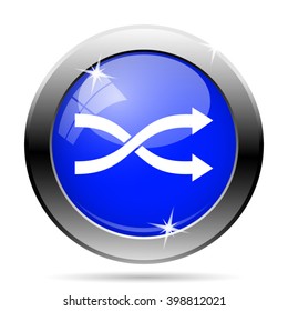Shuffle icon. Internet button on white background. EPS10 vector
