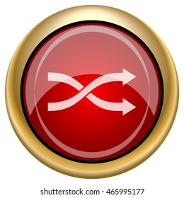 Shuffle icon. Internet button on white background. EPS10 vector.
