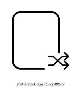 Shuffle icon or logo isolated sign symbol vector illustration - high quality black style vector icons
