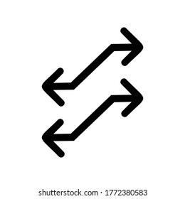 Icono de barrido o logotipo símbolo de signo aislado ilustración vectorial - iconos vectoriales de estilo negro de alta calidad
