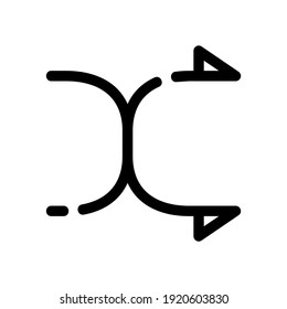 shuffle icon or logo isolated sign symbol vector illustration - high quality black style vector icons
