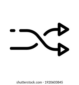 shuffle icon or logo isolated sign symbol vector illustration - high quality black style vector icons
