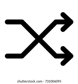 shuffle icon - random icon - media player Icon