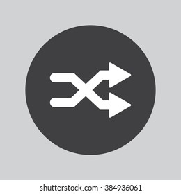 Shuffle  icon. Random symbol button
