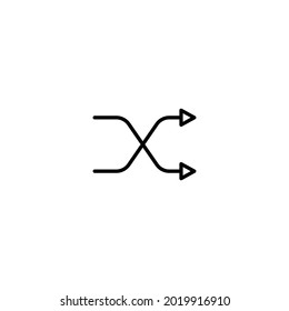 Shuffle icon,  Shuffle sign vector for web site Computer and mobile app