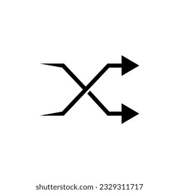 Shuffle Icon. Switch, Exchange Symbol.