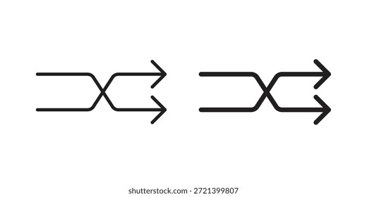 Symbol für Vorlage mischen. Vektorgrafik-Symbolsatz
