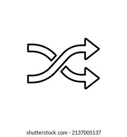 barajar plantillas de diseño vectorial de iconos 