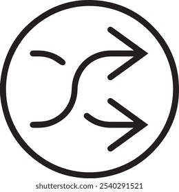 Ícone de ordem aleatória do arquivo eps de vetor