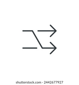 Shuffle icon, shuffle vector illustration