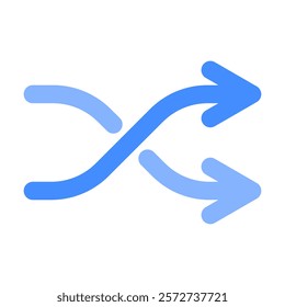 shuffle icon vector illustration style