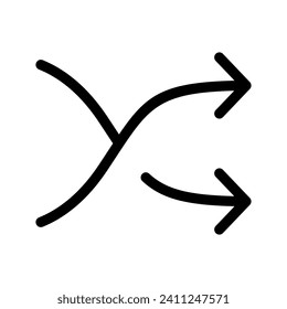 Shuffle Icon Vector Symbol Design Illustration