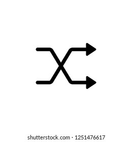 Shuffle icon for web and mobile
