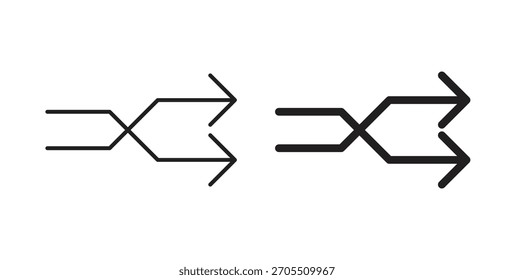 Shuffle icons for use web design,logo.Symbol illustration.