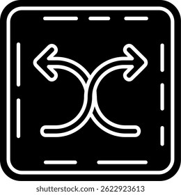 Diseño de icono de Vector de línea aleatoria