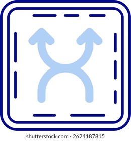 Diseño de icono de Vector de línea aleatoria