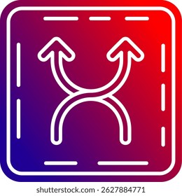 Shuffle Line vector Icon Design