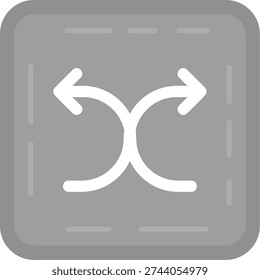 Shuffle Line vector Icon Design
