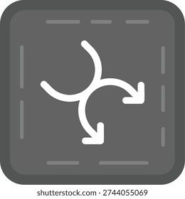 Shuffle Line vector Icon Design