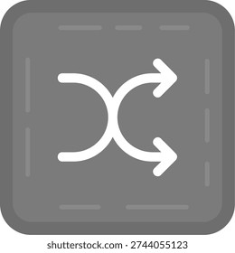 Shuffle Line vector Icon Design