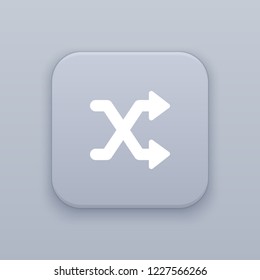 Shuffle, Mix the compositions button, best vector on a gray background, EPS 10