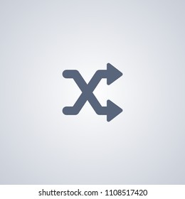 Shuffle, Mix the compositions, vector best flat icon on white background , EPS 10