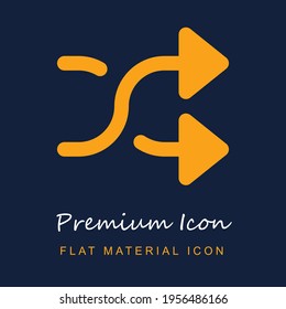 Barrido material premium ui ux icono vector aislado en colores azul marino y naranja