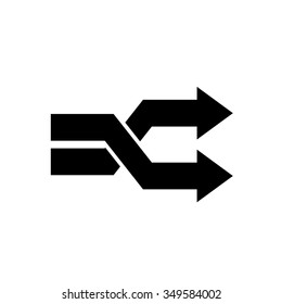 Shuffle sign icon. Random symbol.
