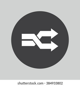 Shuffle sign icon. Random symbol.