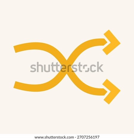 Shuffle smart trendy vector fascinating amazing design useful Illustration colorful background.eps
