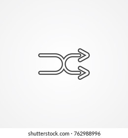 Shuffle vector icon