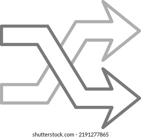 Shuffle vector icon. Can be used for printing, mobile and web applications.