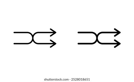 Vektorsymbol in Schwarzweißfarbe mischen.