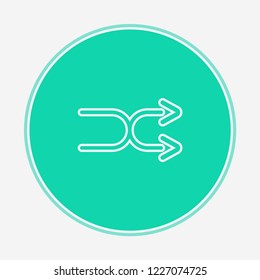 Shuffle vector icon sign symbol