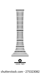 Shukhov tower -  abstract design element
