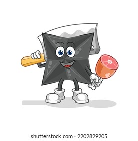 the shuriken Butcher illustration. character vector