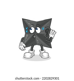 el vector de espionaje shuriken. personaje de caricatura