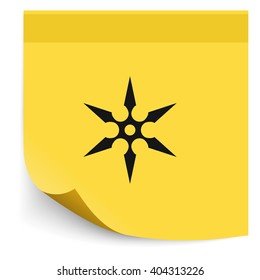 Shuriken flat icon.